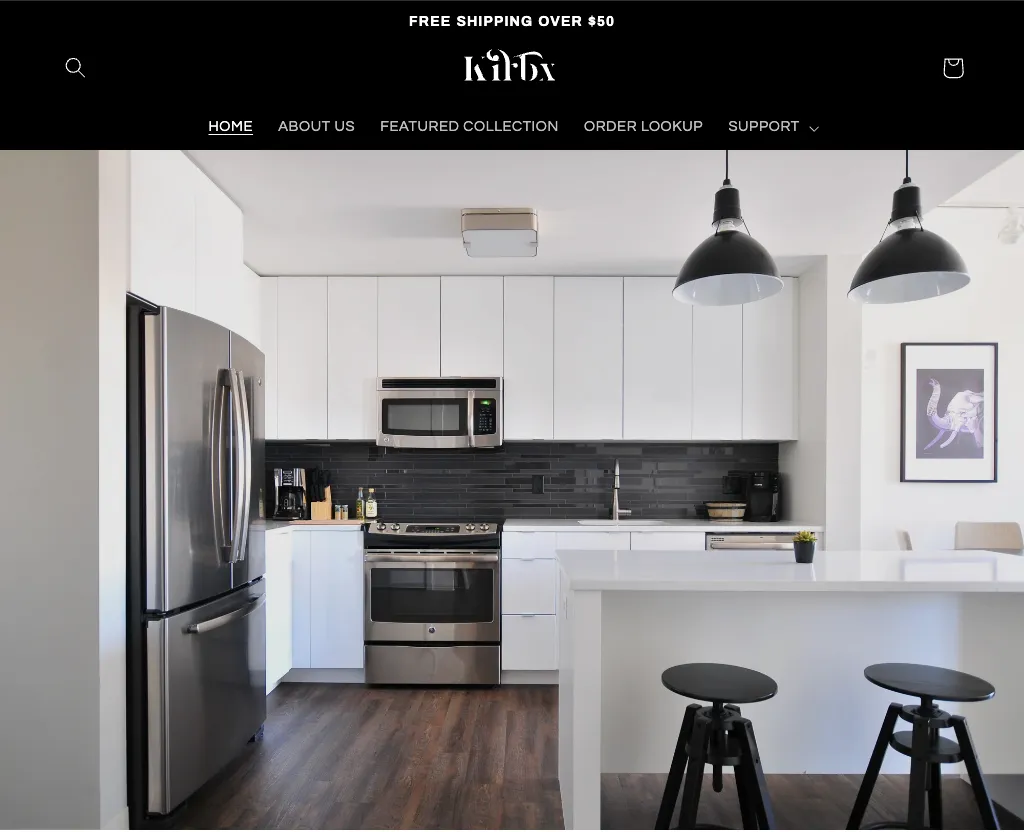 Kirbx Home Shopify Website